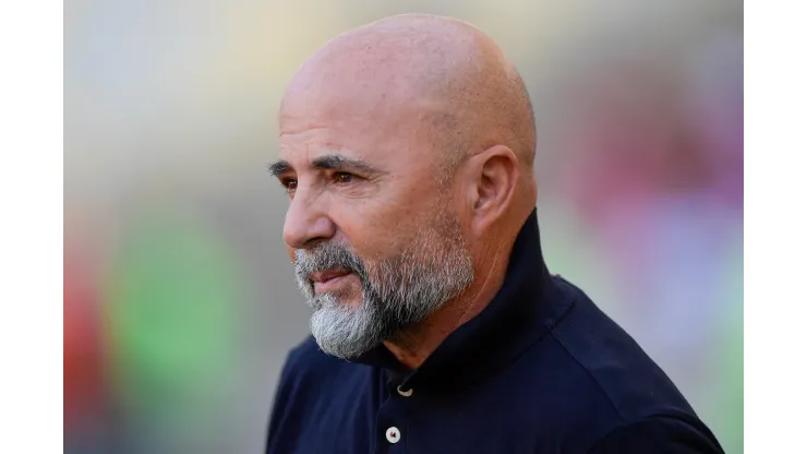 Jorge Sampaoli durante partida contra o Botafogo no estadio Maracana pelo campeonato BRASILEIRO A 2023. Foto: Thiago Ribeiro/AGIF
