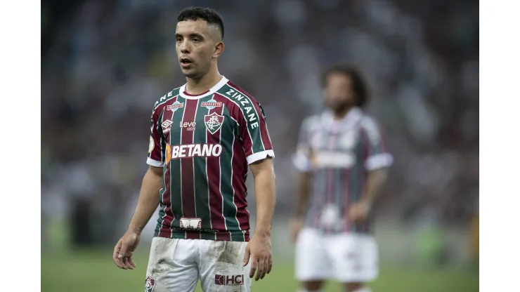 Foto: Jorge Rodrigues/AGIF - Leo Fernandez durante a partida contra o Cruzeiro no dia 20/09/23.
