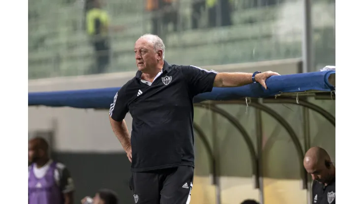 Felipão, em partida pelo Campeonato Mineiro. Treinador foi demitido do Atlético-MG - Foto: Alessandra Torres/AGIF
