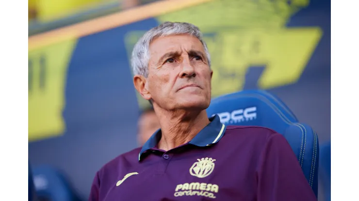 Quique Setién, técnico que está na mira do Botafogo. Fran Santiago/Getty Images
