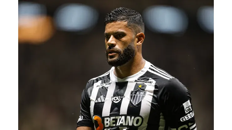 Hulk no confronto contra o Cruzeiro no último sábado (30), pela ida da final do Campeonato Mineiro de 2024.
