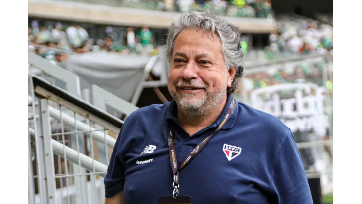 Julio Casares Presidente do Sao Paulo durante partida contra o Palmeiras no estadio Mineirao pelo campeonato Supercopa 2024. Gilson Lobo/AGIF
