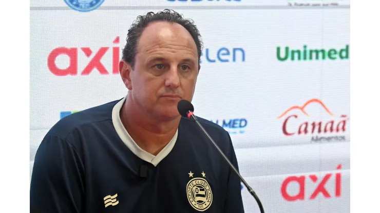 Rogerio Ceni, tecnico do Bahia durante partida contra o Vitoria no estadio Barradao pelo campeonato Baiano 2024. Walmir Cirne/AGIF
