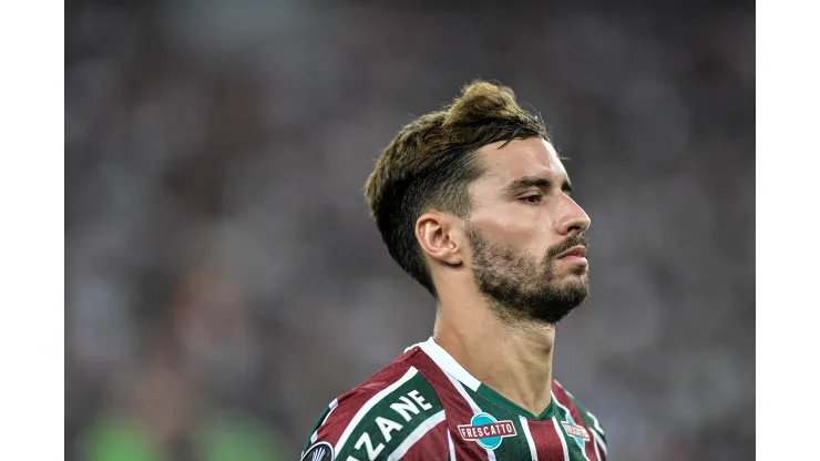 Martinelli jogador do Fluminense durante partida contra o Colo-Colo no Maracanã pelo campeonato Copa Libertadores 2024. 
