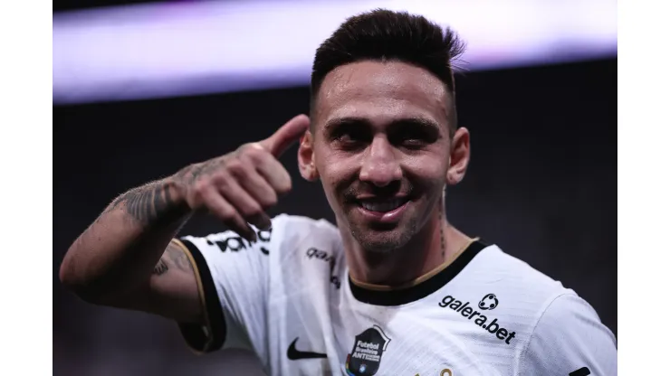 Gustavo Mosquito jogador do Corinthians durante partida contra o Bragantino no estadio Arena Corinthians pelo campeonato Brasileiro A 2022. Ettore Chiereguini/AGIF
