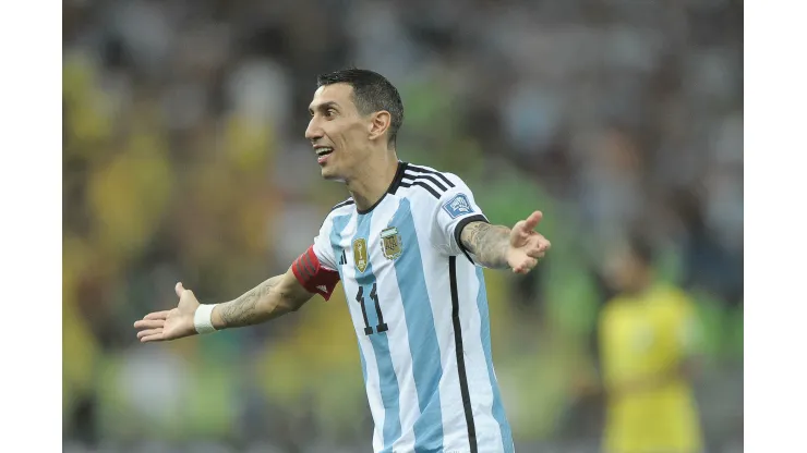  Jogador Di Maria da Argentina em foto de arquivo de 21 de Novembro de 2023 durante partida contra Brasil no estadio Maracana pelo campeonato Eliminatorias Copa Do Mundo 2026. Meia é sondado pelo Internacional. Foto: Jhony Pinho /AGIF
