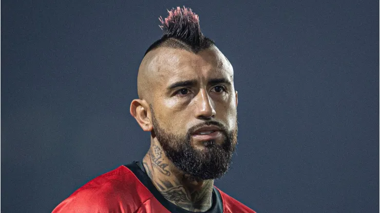 Vidal jogando pelo Athletico-PR.
