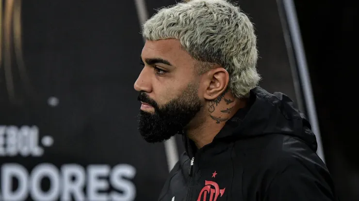 Gabigol jogador do Flamengo antes da partida contra o Bolivar no estádio Maracanã pelo campeonato Copa Libertadores 2024. Foto: Thiago Ribeiro/AGIF
