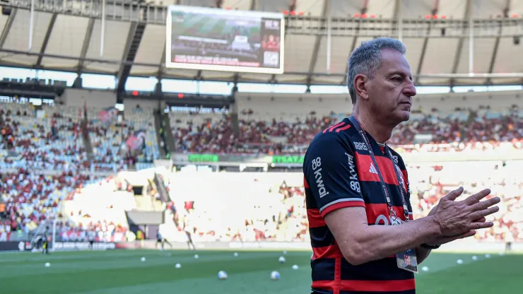 Rodolfo Landim vem discutindo renovação de Gabigol - Foto: Thiago Ribeiro/AGIF
