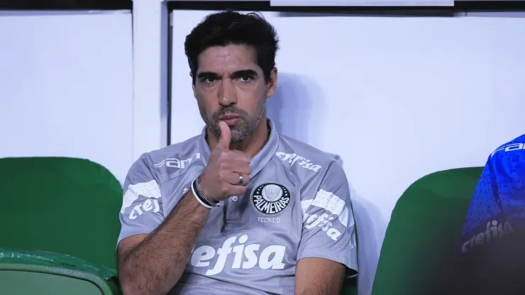 Abel Ferreira técnico do Palmeiras durante partida contra o Flamengo no estádio Arena Allianz Parque pelo campeonato Copa Do Brasil 2024. Foto: Ettore Chiereguini/AGIF
