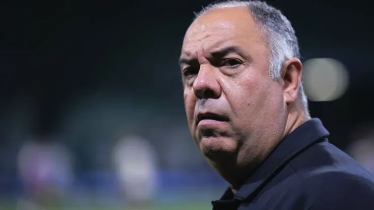 Marcos Braz diretor do Flamengo durante partida contra o Palmeiras no estádio Arena Allianz Parque pelo campeonato Copa Do Brasil 2024. Foto: Ettore Chiereguini/AGIF
