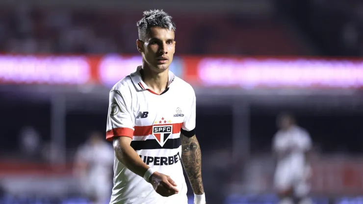 Ferreira jogador do São Paulo durante partida contra o Grêmio no estádio Morumbi pelo campeonato Brasileiro A 2024. Foto: Marcello Zambrana/AGIF
