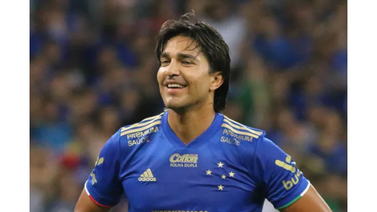 Marcelo Moreno jogando no Cruzeiro em 2021
