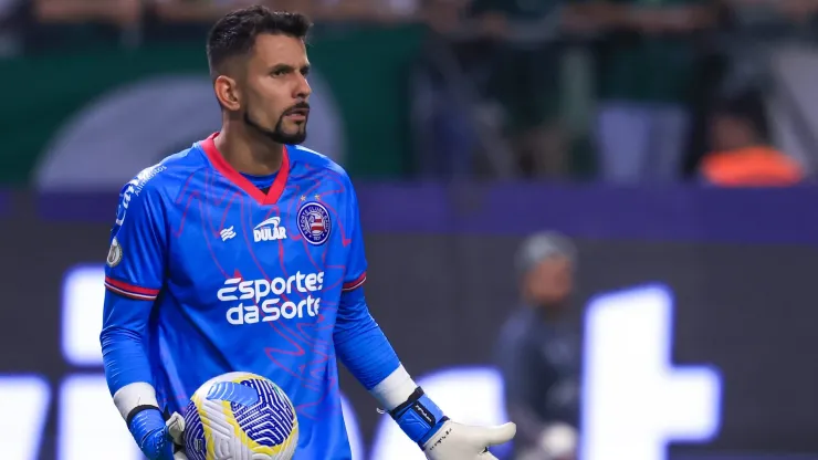 Marcos Felipe, goleiro do Bahia, falhou na derrota do Bahia para o São Paulo, pelo Brasileirão Betano.
