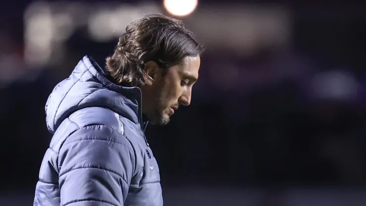 Luis Zubeldía, técnico do São Paulo, durante partida contra o Goiás, pela Copa Betano do Brasil.
