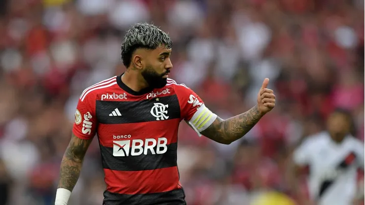 Gabigol jogando pelo Flamengo 
