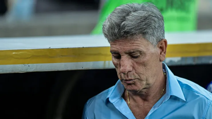 Renato Portaluppi, técnico do Grêmio, durante partida contra o Fluminense pelo Brasileirão Betano.
