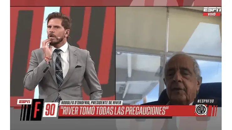 Video: A D'Onofrio le preguntaron sobre la "Conmebol Gallina" y se le cortó el WiFi