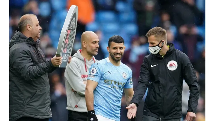 Video: así entró Agüero desde el banco a su último partido de Premier League