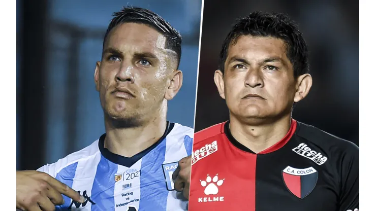 Racing y Colón se medirán en la final de la Copa de la Liga Profesional. (Fotos: Getty).
