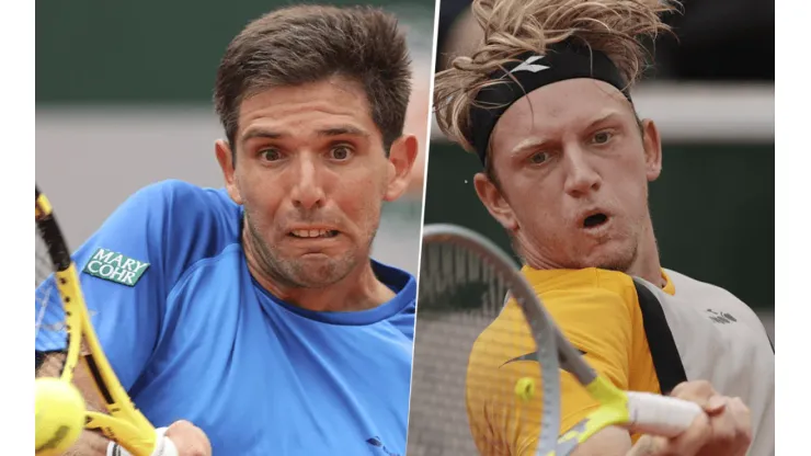 Federico Delbonis vs. Alejandro Davidovich Fokina por el Roland Garros (Foto: Getty Images).
