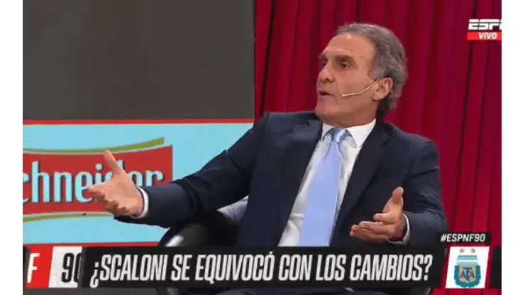 Vignolo hizo una pregunta y Ruggeri no dudó: "No le podemos pedir todo a Messi"