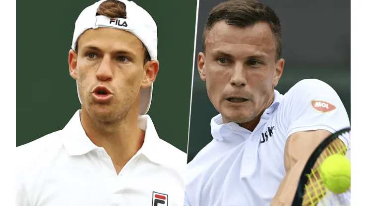 Diego Schwartzman vs. Marton Fucsovics por Wimbledon (Foto: Getty Images).
