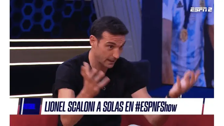 Scaloni bañó en elogios a un jugador.
