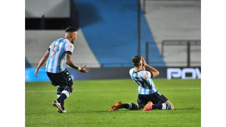 Las lágrimas de Garré en el festejo del gol
