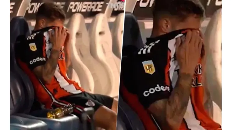 Video: Zuculini fue reemplazado y lloró en el banco de suplentes