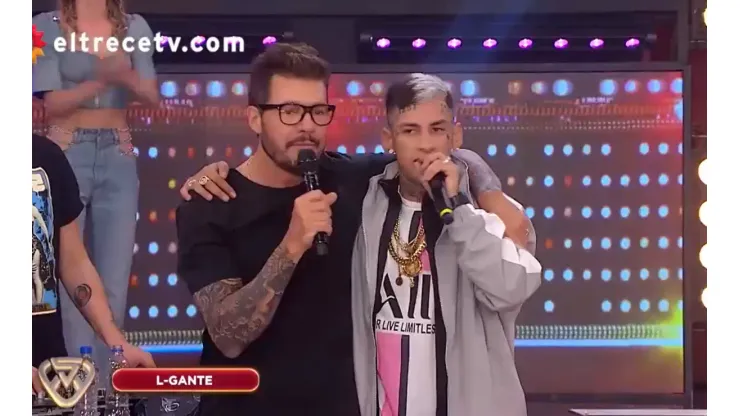 El mensaje de L-Gante para Marcos Rojo en pleno Showmatch