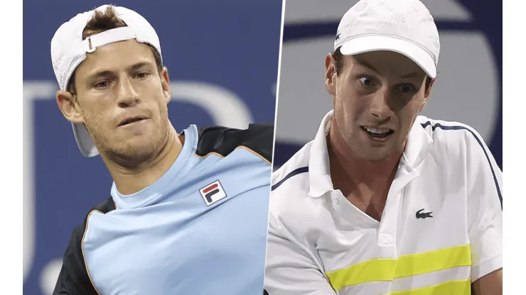 Diego Schwartzman vs. Botic van de Zandschulp por el US Open (Foto: Getty Images).
