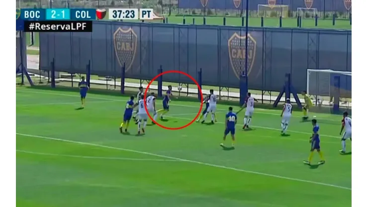 Jueguito incluido: el terrible golazo de Aranda en la Reserva de Boca