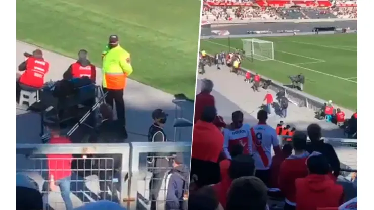 VIDEO: El hostil recibimiento de los hinchas de River al Pollo Vignolo en el Monumental