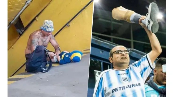 Viral en Twitter: las fotos más bizarras en los estadios del fútbol argentino