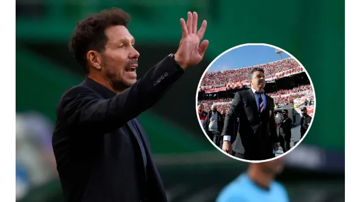 Diego Simeone y Marcelo Gallardo (Fotos: Getty Images)
