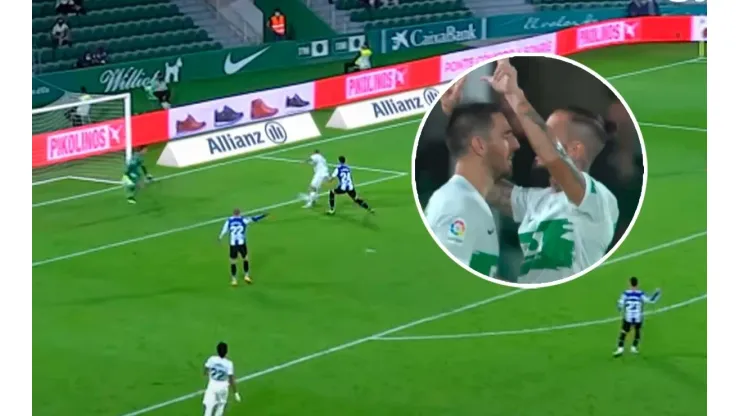 VIDEO | El polémico gesto de Benedetto tras su gol en el Elche