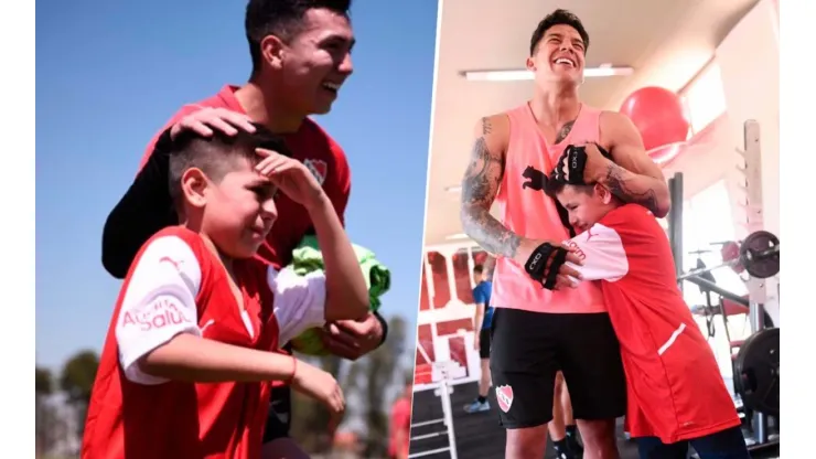 Emocionante: Independiente invitó al entrenamiento al niño que lloró en la cancha