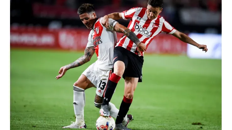 River y Estudiantes igualaron en UNO. (Getty)
