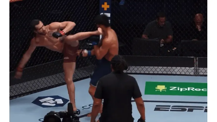 VIDEO | Brutal KO en la UFC: una patada en la cabeza que "mandó a dormir" a su rival