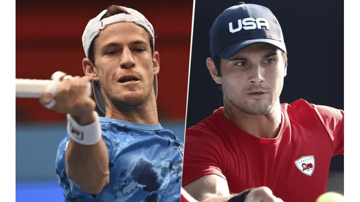 Diego Schwartzman vs. Marcos Giron por el Masters 1000 de París (Foto: Getty Images).
