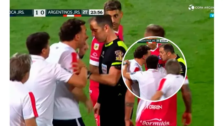 VIDEO | Milito se descontroló por un offside bien cobrado y terminó expulsado