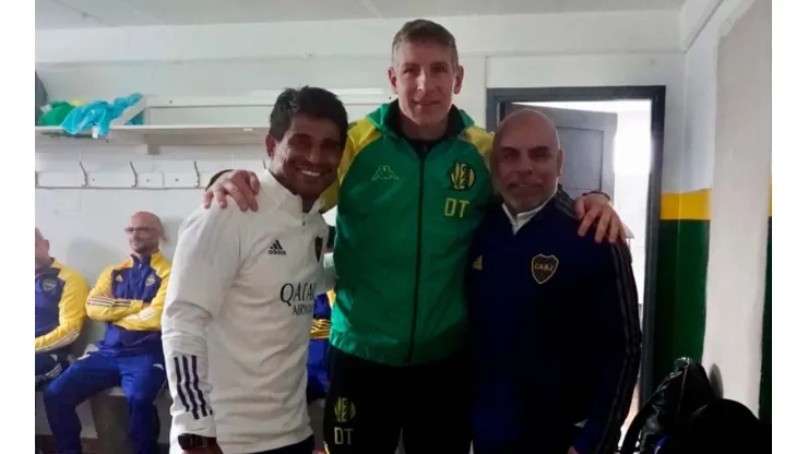 El reencuentro de Palermo con Ibarra y Serna que enloqueció a los hinchas de Boca