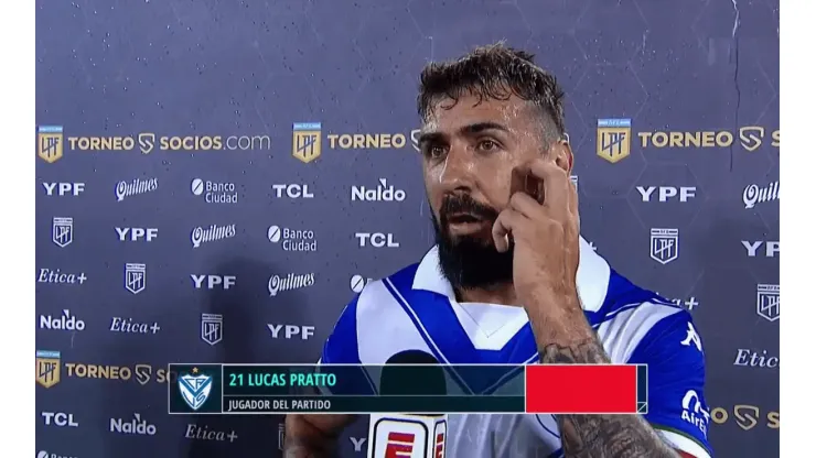 Las declaraciones de Lucas Pratto.
