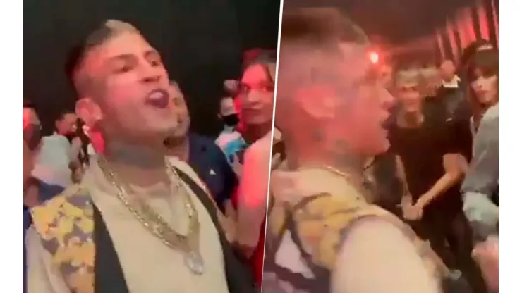 L-Gante, desencajado y a las piñas en el evento Chino Maidana-Yao: "Tenés miedo, p..."