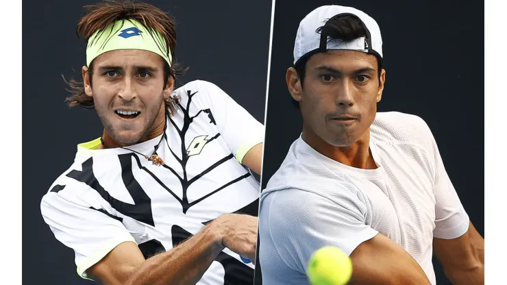 Tomás Etcheverry vs. Jason Kubler por el Australian Open (Foto: Getty Images).
