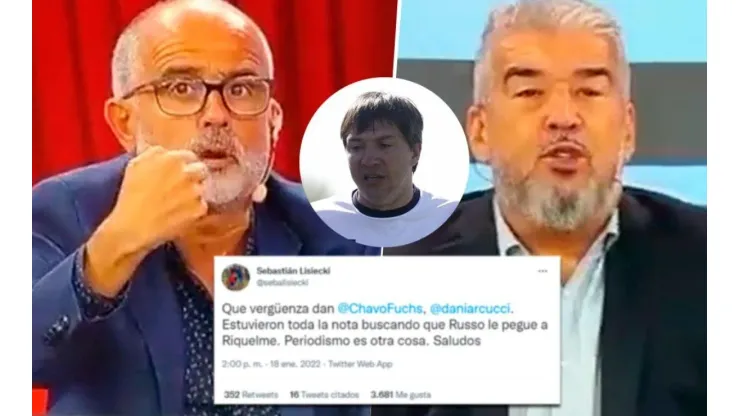 La dura respuesta de Arcucci y el Chavo Fucks a un partidario de Boca: "Hay que ser menos bobo"