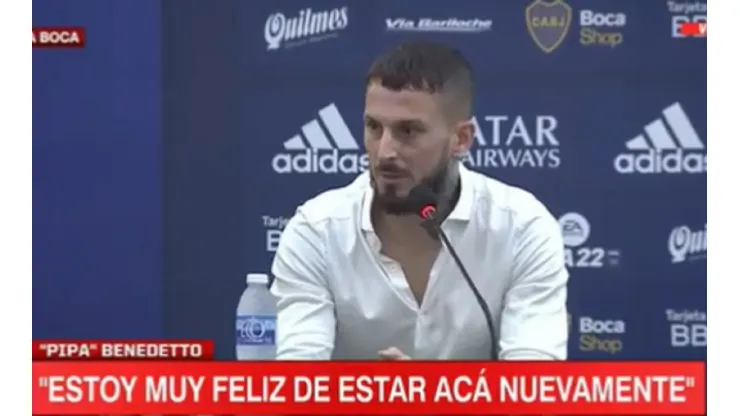 Presentaron oficialmente a Benedetto en Boca: "Quiero disfrutar"