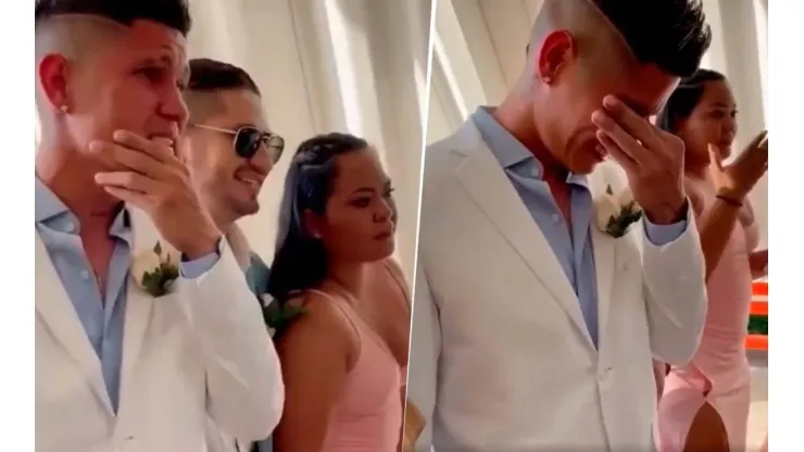 VIDEO | El emocionante llanto de Campuzano en su casamiento