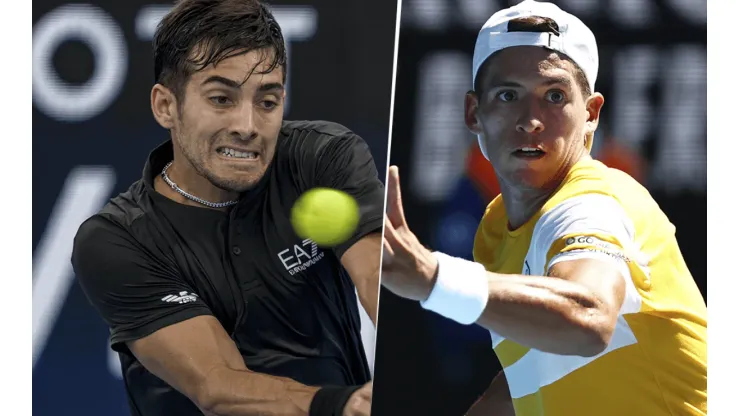 Christian Garín vs. Sebastián Báez por el ATP de Córdoba (Foto: Getty Images).
